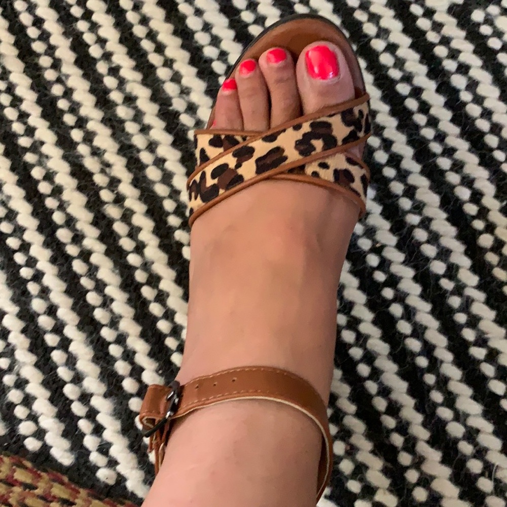 Never worn leopard print heels